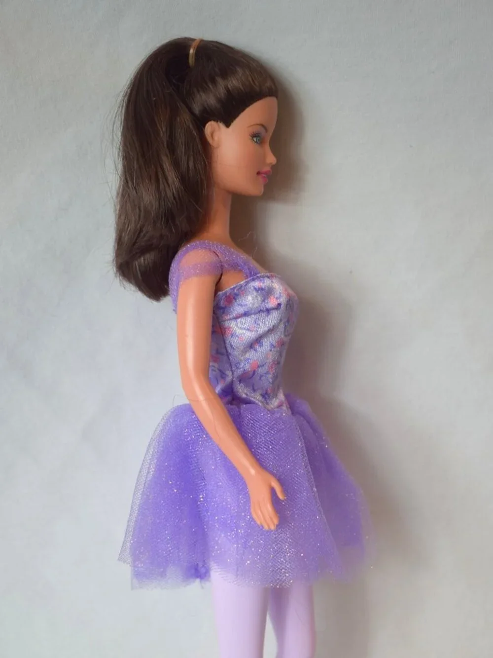 2003 Mattel Barbi Doll with Purple Tutu No Shoes